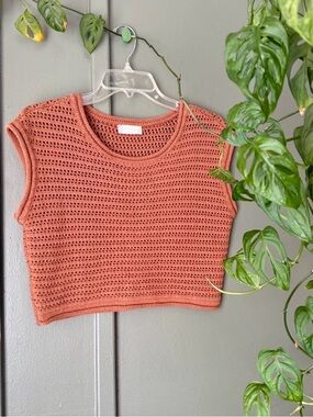 Altar’d State Sleeveless Cropped Knit Tank Top